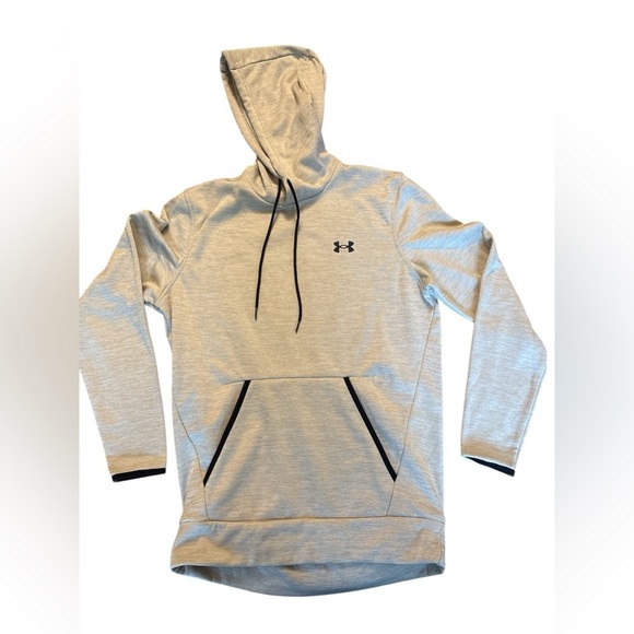 Under Armour Hoddie-tan-beige color-Size S-stretchy, fleece, breathable - Picture 2 of 5